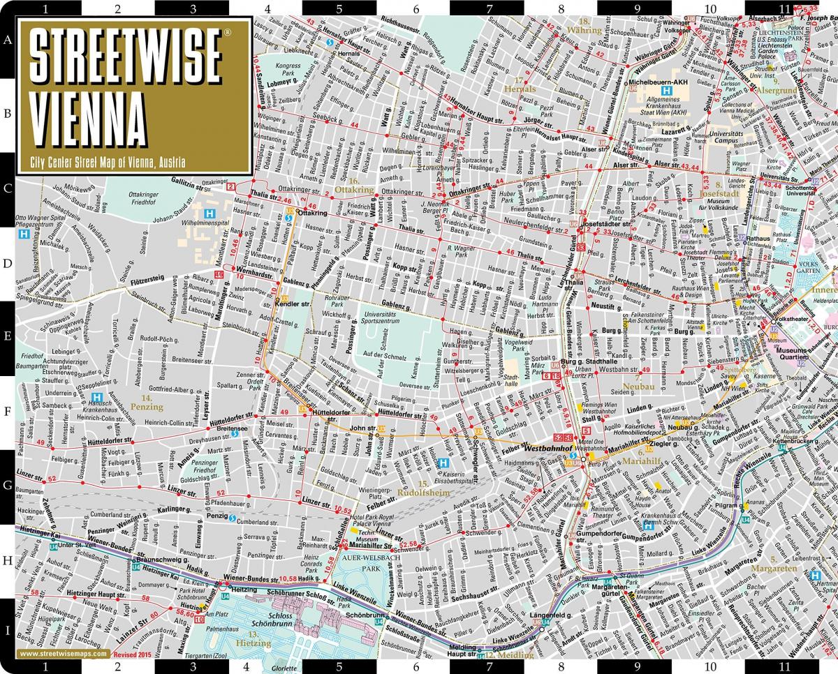 jalanan kota peta Vienna Austria