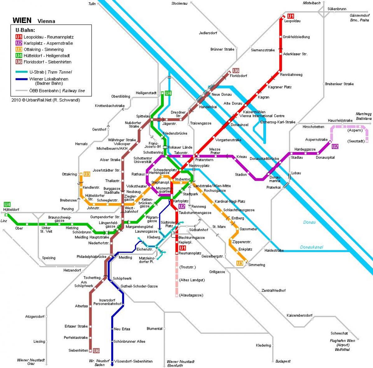 Vienna metro peta lihat