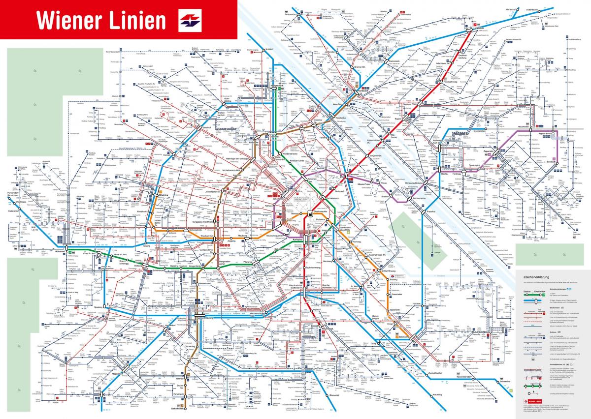 peta Vienna awam sistem pengangkutan