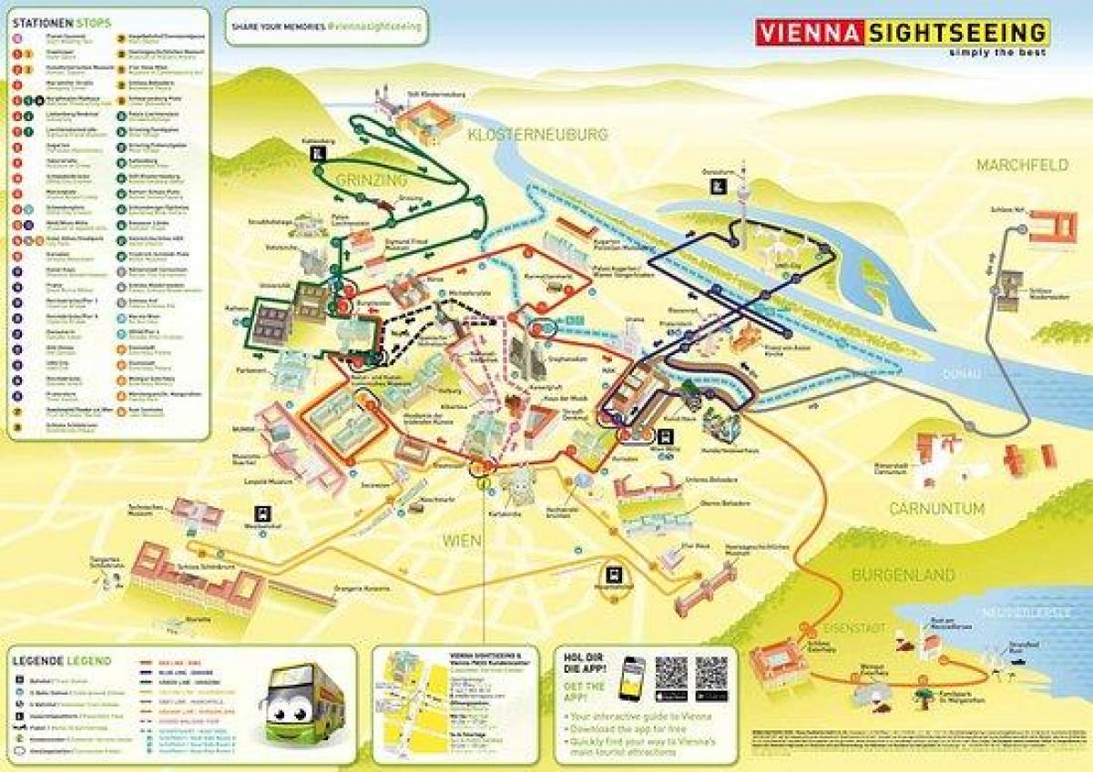 Peta Vienna bersiar-siar bas