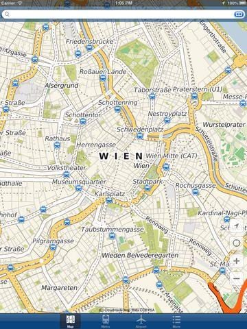 Vienna peta aplikasi