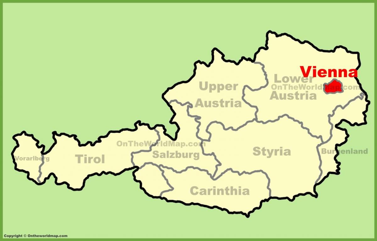 Peta lokasi Vienna