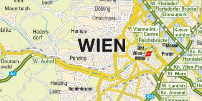 Vienna tempat menarik peta