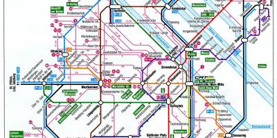 Peta Vienna Austria kereta api