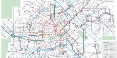Peta Vienna awam sistem pengangkutan