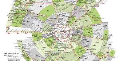 Peta Vienna pengangkutan zon